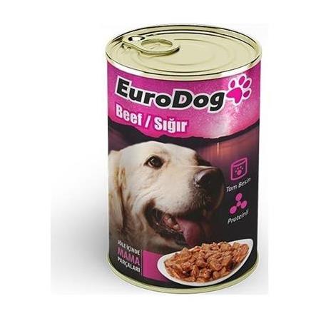 Eurodog Köpek Konservesi Sığır Etli 415 gr 10 Adet